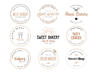 9 Bakery Logo Collection