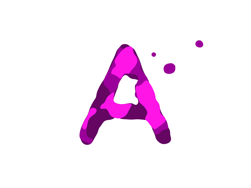 Fluid experiment a animation fluid letter water