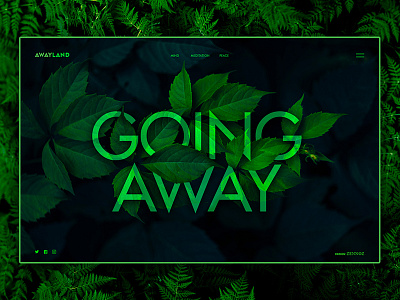 Awayland Landing Page graphicsdesign landingpage ui web