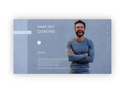 Gym Web Design blue coaches david gym web webdesign