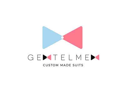 Logo for Custom Made Suits brand branding brightcolor combinations design fontfamily icon illustration ios logo mobile suits