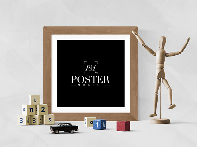 Creative Antique Square Poster Frame Mockup Free advertising branding free free mockup freebie mockup mockup free mockup psd poster mockup psd