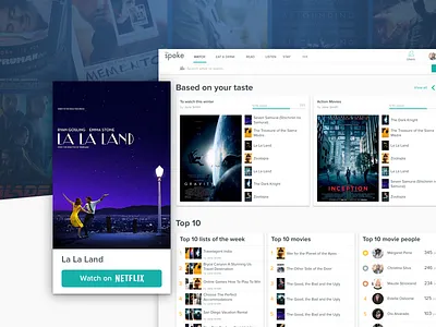The Spoke - A Smarter Way to Search clients la soft lasoft movies portal recommendations system restaurants spoke the spoke ui ux web