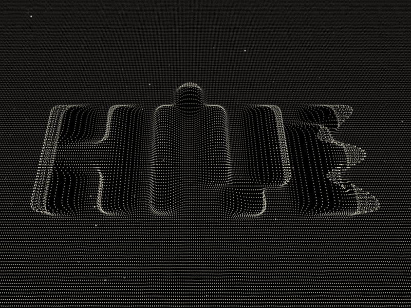 Hive Animation ar code dots events form immersive space subtle trapcode vibration vr
