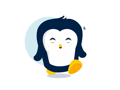 Penguin 2d character design icon illustration illustrator logo logofolio penguin