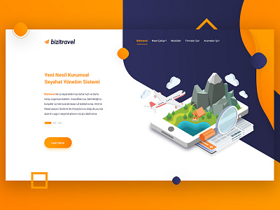 BizitTravel airlines bizitravel blue booking gradient orange ticketing tourism ui user experience user interface ux