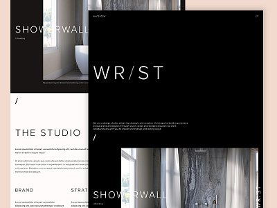 Studio website - Early ideas app homepage mobile ui ux web website wip