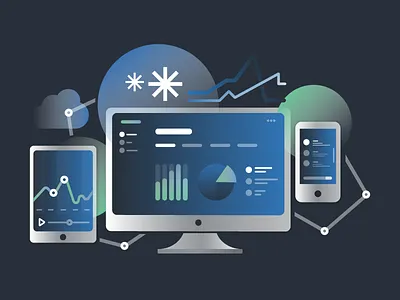 Analytics analytics conversion gradients graphs growth sales shapes