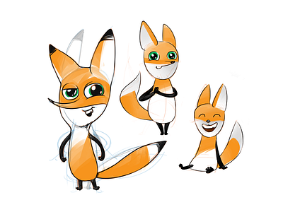 Fox art character character design concept concept art fox game design gamedev maskot sketch