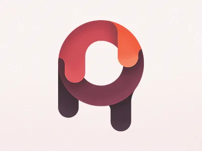 R Drip art direction drip fluid graphic design logo r sunset typography