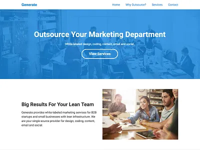 Generate Marketing Website css front end development generate html identity php rebrand web design web development website