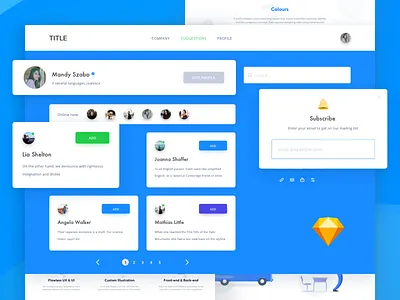 Sketch symbols kit avatars buttons components download elements forms free freebie kit modals sketch symbols