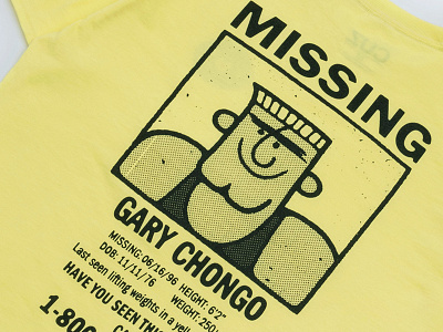 Missing Flyer T-shirt chocolate milk graphic illustration lettering merch milk carton missing ad skateboard skateboarding t shirt typography