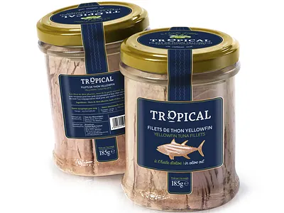 Tuna in jar design