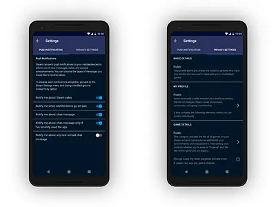 Settings — Day 007 #dailyui 007 dailyui settings steam ui