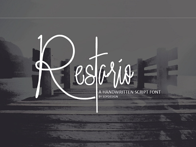 Restario Script branding font font type handwritting sans script typography