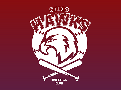 Baseball Club T-shirt design baseball baseball bat club hawk illustration tshirt vector