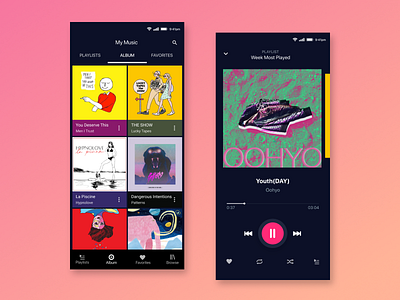 Music Player 009 dailyui player