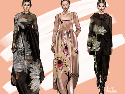 Valentino. Fashion illustrations artist artwork fashion fashionillustrator fashionlook illustration illustrator