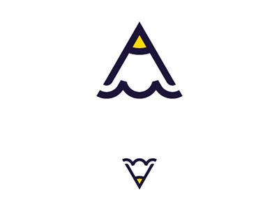 A + M + pencil a logo m pencil