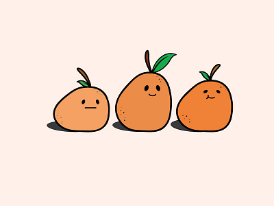 Adorangeble and Friends adobe adorable adorangeble cute fruit illustration illustrator orange