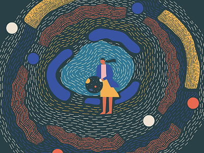 Illustration series - Beautiful Escape. beautiful design dimension escape futuristic space surreal