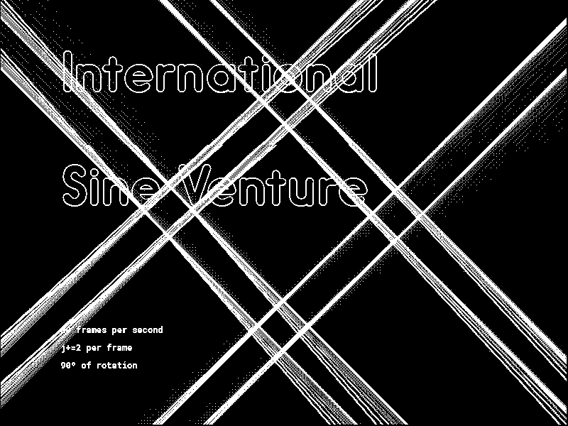 International Sine Venture animation coding creative coding generative geometry gif processing trigonometry