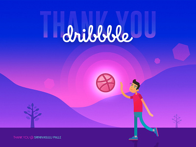 Thank You Dribble ! firstshot hellodribbble thankyou