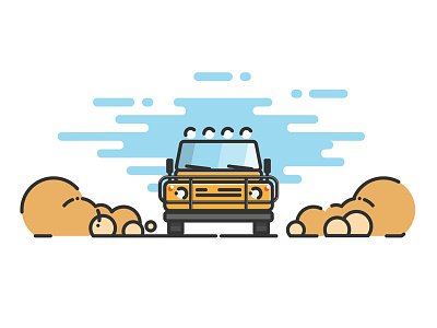 Safari africa ai car cartoon flat journey line road shutterstock travel vector vehicle