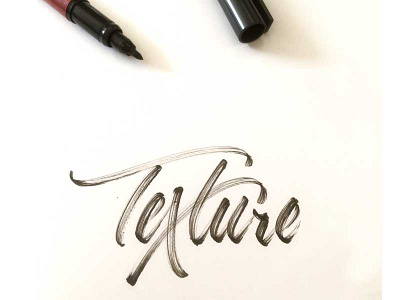 Texture brushlettering