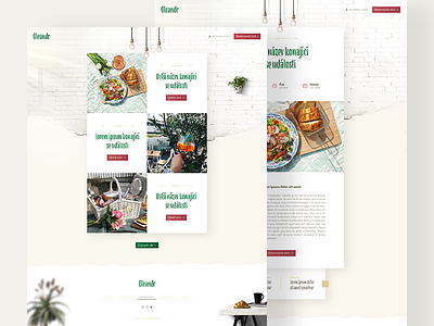 Prague bistro blog section bistro blog food news page restaurant ui ux webdesign