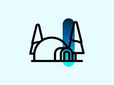 Winter Icon ice icon iconography icons iglo snow tree vector winter