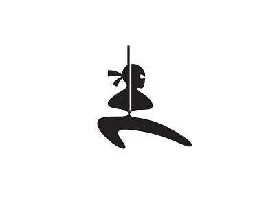 Ninja Logo Mark branding clever fighter fitness gym health healthy icon idea identity logo negative space ninja ninja logo symbol