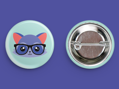 Oscar Buttons animal button cute illustration racoon