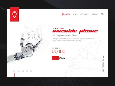 Product Page :P 4fun dailyui ecommerce phone preorder product robot