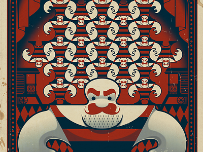 Symmetry artists illustration tessellation vector vintage