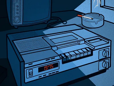 VCR art branding design flat illustration illustrator inspiration misfit studio