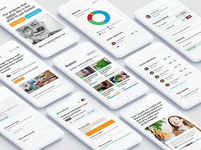 Crowdfunder.co.uk responsive mobile visuals clean crowdfunding fund raising light responsive ui design user experience user interface ux design web design white