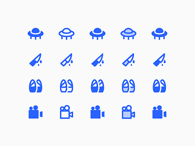 Material 2.0 Icons: Cinema cinema graphic design icon icon design icons8 illustrator material outlined stroke ui design vector