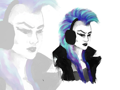 Punk Speedpaint w/ Timelapse video krita punk speedpaint timelapse