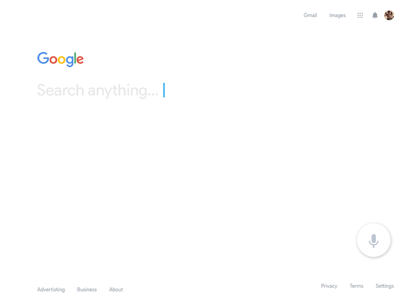 Some Googly inspiration animation design google interface search uiux ux design