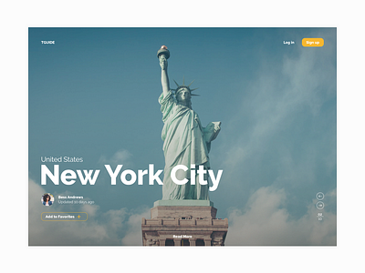 Travel Guide - Exploration exploration guide landing minimalism online page slider travel typography