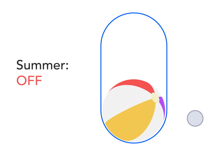 Summer Switcher animation dailyui015 motion summer switcher