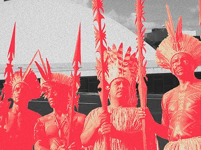 INDIGENOUS RIGHTS art direction collage design graphic design logo poster