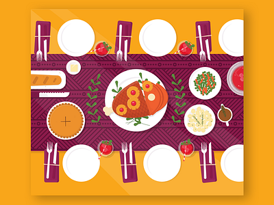Feast cocktails color dining dinner feast ham lunch meal pattern pie potatoes thanksgiving