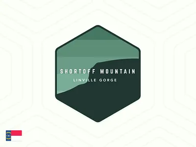 Shortoff Mountain badge linville gorge mountain north carolina patch shortoff