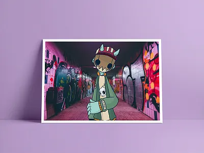 NYC Dokebi Kid character design design graffiti illustration mask monster photobomb