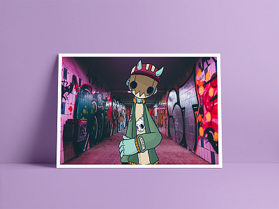 NYC Dokebi Kid character design design graffiti illustration mask monster photobomb