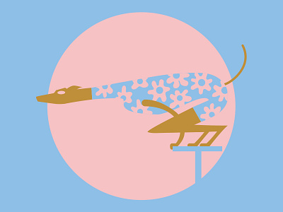 Dive right in! dive dog dogdaysofsummerart greyhound summer wip