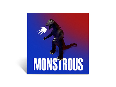 Monstrous color godzilla monster photoshop summer